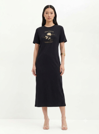 05216 VESTIDO SOMMER GG PRETO